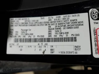 2016 Ford Fiesta SE with VIN 3FADP4EJ8GM165894, listed as a Copart auction lot 52766795 with 0 mi miles and Salvage Title. Bid and sale history available at carsss.com. Image 12.