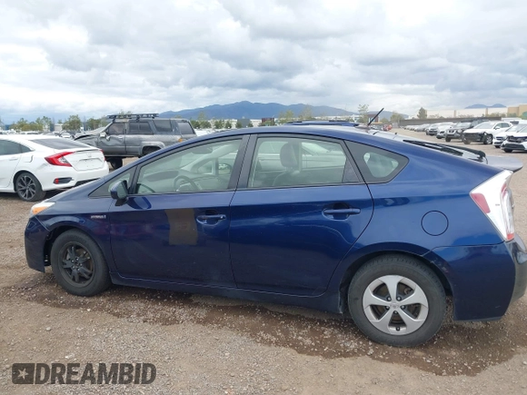 2013 Toyota Prius One with VIN JTDKN3DU4D1724816, listed as a IAAI auction lot 42052277 with 68,755 mi miles and . Bid and sale history available at DreamBid. Image 14.
