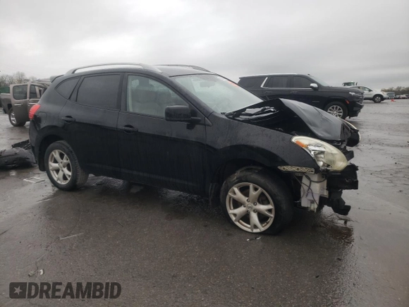 2009 Nissan Rogue SL with VIN JN8AS58VX9W431388, listed as a Copart auction lot 51085395 with 255,041 mi miles and Salvage Title. Bid and sale history available at carsss.com. Image 4.