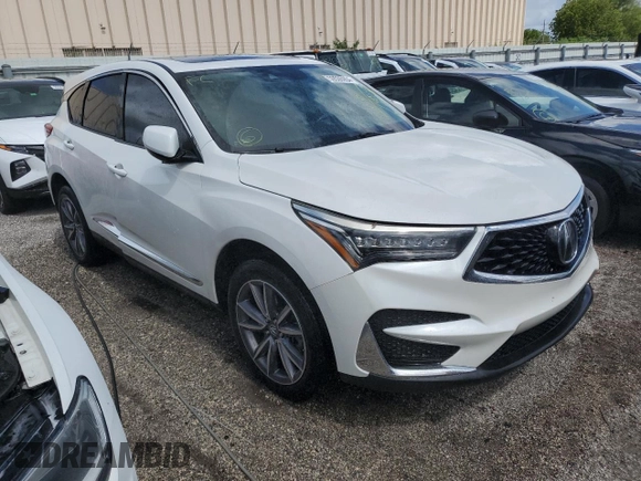 2020 Acura RDX w/Technology Pkg with VIN 5J8TC1H51LL010616, listed as a Copart auction lot 59505954 with 28,268 mi miles and Salvage Title. Bid and sale history available at carsss.com. Image 4.