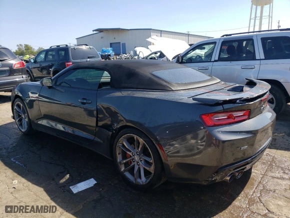 2017 Chevrolet Camaro 2SS with VIN 1G1FH3D73H0156288, listed as a Copart auction lot 70795104 with 54,983 mi miles and Salvage Title. Bid and sale history available at carsss.com. Image 2.
