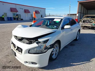 2012 Nissan Maxima 3.5 SV with VIN 1N4AA5AP9CC827871, listed as a IAAI auction lot 41211754 with 122,921 mi miles. Bid and sale history available at carsss.com. Image 2.