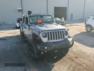 2020 Jeep Gladiator Rubicon with VIN 1C6JJTBG7LL112446, listed as a Copart auction lot 53548815 with 73,374 mi miles and Non Repairable. Bid and sale history available at DreamBid. Image 13.