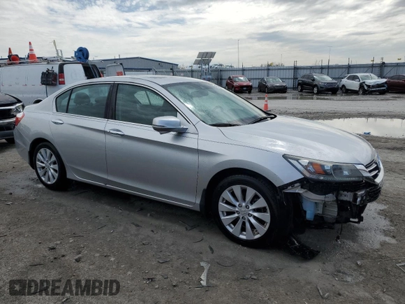 2014 Honda Accord Sedan EX-L with VIN 1HGCR2F87EA293474, listed as a Copart auction lot 49748234 with 92,598 mi miles and Salvage Title. Bid and sale history available at carsss.com. Image 4.