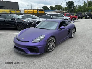 2018 Porsche 718 Cayman S z VIN WP0AB2A8XJK279655, wystawiony jako Copart lot #60089495 z przebiegiem 59 291 mil mil oraz Czysty tytuł • Clean title. Historia ofert i sprzedaży dostępna na DreamBid. Obrazek 2.
