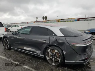 2023 Lucid Air Touring with VIN 50EA1TEA2PA005866, listed as a Copart auction lot 45400594 with 8,343 mi miles and Salvage Title. Bid and sale history available at carsss.com. Image 2.