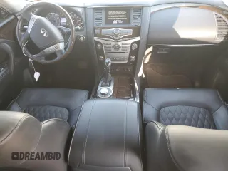 2019 Infiniti QX80 LUXE with VIN JN8AZ2NE7K9231734, listed as a Copart auction lot 69708214 with 57,078 mi miles and Salvage Title. Bid and sale history available at carsss.com. Image 8.