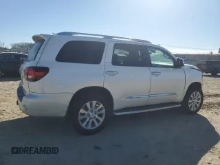 2019 Toyota Sequoia Platinum with VIN 5TDDY5G17KS166005, listed as a Copart auction lot 47090395 with 90,899 mi miles and Salvage Title. Bid and sale history available at carsss.com. Image 3.