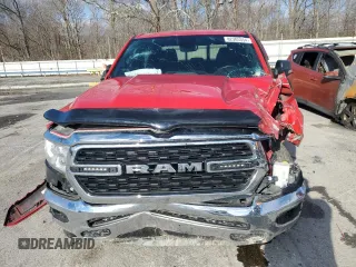 2022 Ram 1500 Big Horn with VIN 1C6RRFFG3NN455883, listed as a Copart auction lot 45040585 with 28,973 mi miles and Salvage Title. Bid and sale history available at carsss.com. Image 5.