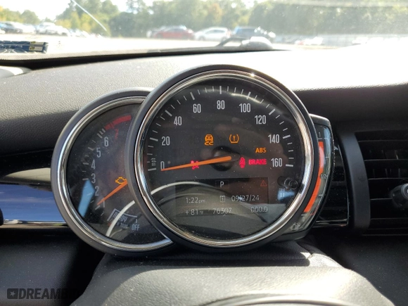 2019 MINI Hardtop 4 Door Cooper with VIN WMWXU1C56K2H74308, listed as a Copart auction lot 73110974 with 76,307 mi miles and Salvage Title. Bid and sale history available at carsss.com. Image 9.