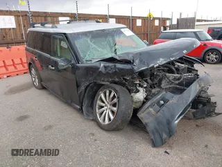 2013 Ford Flex Limited w/EcoBoost with VIN 2FMHK6DT6DBD18919, listed as a IAAI auction lot 40777566 with 166,688 mi miles. Bid and sale history available at carsss.com. Image 1.