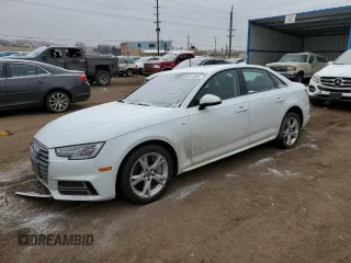2018 Audi A4 Premium with VIN WAUDNAF43JA223564, listed as a Copart auction lot 45872065 with 65,814 mi miles and Salvage Title. Bid and sale history available at carsss.com. Image 1.