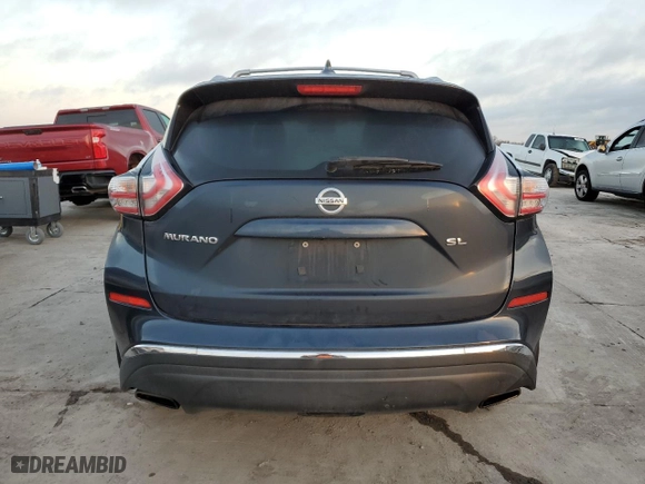 2017 Nissan Murano SL with VIN 5N1AZ2MG5HN183211, listed as a Copart auction lot 48859755 with 104,566 mi miles and Salvage Title. Bid and sale history available at carsss.com. Image 6.