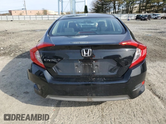 2018 Honda Civic LX with VIN 2HGFC2F55JH558246, listed as a Copart auction lot 53281225 with 43,701 mi miles and Salvage Title. Bid and sale history available at DreamBid. Image 6.