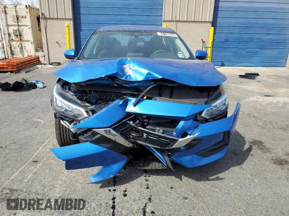2021 Nissan Sentra SV with VIN 3N1AB8CVXMY294316, listed as a Copart auction lot 54166035 with 55,424 mi miles and Salvage Title. Bid and sale history available at carsss.com. Image 5.