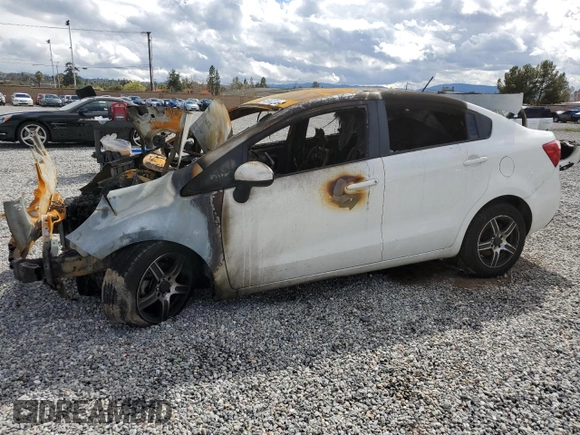 2014 Kia Rio LX with VIN KNADM4A34E6343790, listed as a Copart auction lot 46952313 with Not Provided miles and Non Repairable. Bid and sale history available at DreamBid. Image 1.
