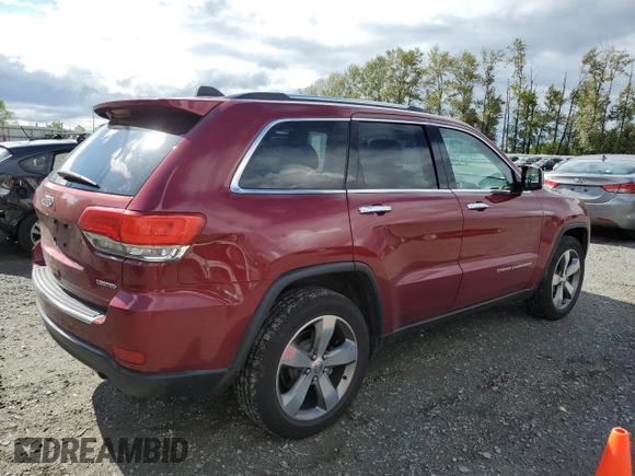 2014 Jeep Grand Cherokee Limited z VIN 1C4RJFBGXEC101022, wystawiony jako Copart lot #57526125 z przebiegiem 124 463 mil mil oraz Szkoda całkowita • Salvage title. Historia ofert i sprzedaży dostępna na DreamBid. Obrazek 3.