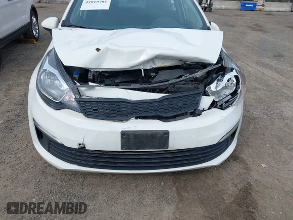 2016 Kia Rio LX with VIN KNADM4A36G6686149, listed as a IAAI auction lot 42015781 with 104,582 mi miles. Bid and sale history available at carsss.com. Image 6.