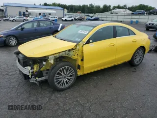 2020 Mercedes-Benz CLA 250 with VIN WDD5J4HB4LN078729, listed as a Copart auction lot 59929165 with 55,785 mi miles and Salvage title. Bid and sale history available at DreamBid. Image 1.