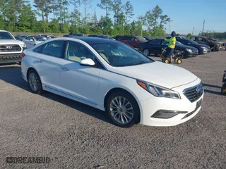 2015 Hyundai Sonata 2.4L Sport with VIN 5NPE34AF8FH086516, listed as a IAAI auction lot 42057569 with 91,493 mi miles. Bid and sale history available at carsss.com. Image 1.