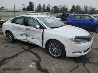 2015 Chrysler 200 C with VIN 1C3CCCEG3FN530670, listed as a Copart auction lot 44214105 with 142,326 mi miles and Salvage Title. Bid and sale history available at carsss.com. Image 4.