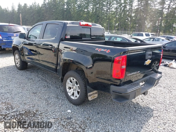 2020 Chevrolet Colorado 4WD LT with VIN 1GCGTCEN5L1233382, listed as a IAAI auction lot 42489220 with 61,949 mi miles and . Bid and sale history available at DreamBid. Image 3.