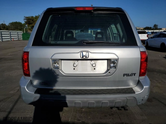 2004 Honda Pilot LX with VIN 2HKYF18194H612792, listed as a Copart auction lot 47187725 with 105,254 mi miles and Salvage Title. Bid and sale history available at carsss.com. Image 6.
