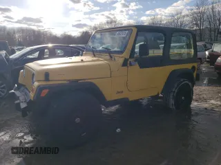 2000 Jeep Wrangler SE with VIN 1J4FA29P4YP791584, listed as a Copart auction lot 46437415 with 157,645 mi miles and Clean Title. Bid and sale history available at carsss.com. Image 1.