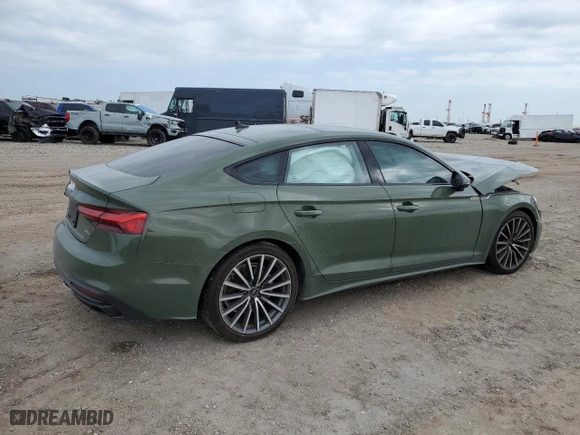 2022 Audi A5 Sportback Premium Plus with VIN WAUCBCF51NA017318, listed as a Copart auction lot 80448684 with NaN miles and Salvage Title. Bid and sale history available at carsss.com. Image 3.
