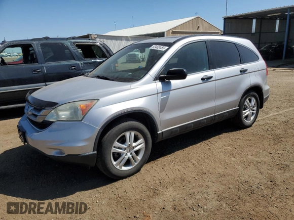 2011 Honda CR-V EX with VIN 3CZRE4H56BG704468, listed as a Copart auction lot 53462455 with 166,121 mi miles and Salvage Title. Bid and sale history available at carsss.com. Image 1.