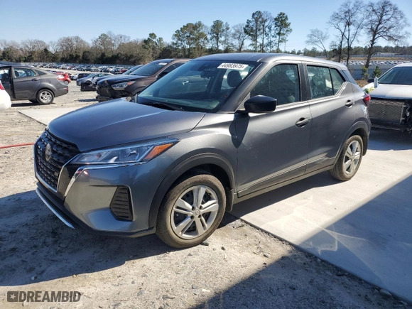 2023 Nissan Kicks S with VIN 3N1CP5BV0PL572474, listed as a Copart auction lot 44983975 with 1,551 mi miles and Salvage Title. Bid and sale history available at carsss.com. Image 1.