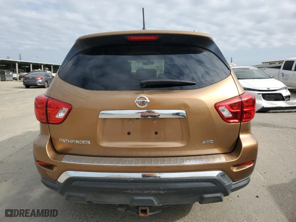 2017 Nissan Pathfinder S with VIN 5N1DR2MMXHC605245, listed as a Copart auction lot 53764715 with 167,954 mi miles and Clean Title. Bid and sale history available at carsss.com. Image 6.