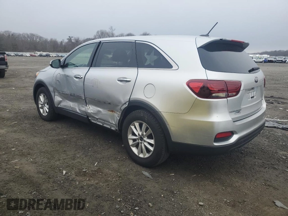 2019 Kia Sorento LX V6 with VIN 5XYPGDA56KG488041, listed as a Copart auction lot 49145225 with 128,040 mi miles and Salvage Title. Bid and sale history available at carsss.com. Image 2.