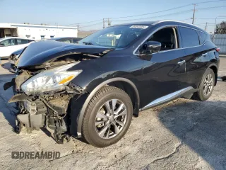 2016 Nissan Murano SV with VIN 5N1AZ2MG6GN156789, listed as a Copart auction lot 84343004 with 72,067 mi miles and Salvage Title. Bid and sale history available at carsss.com. Image 1.