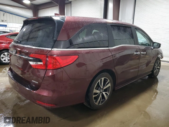 2021 Honda Odyssey Touring with VIN 5FNRL6H89MB003336, listed as a Copart auction lot 50392735 with 68,390 mi miles and Salvage Title. Bid and sale history available at carsss.com. Image 3.