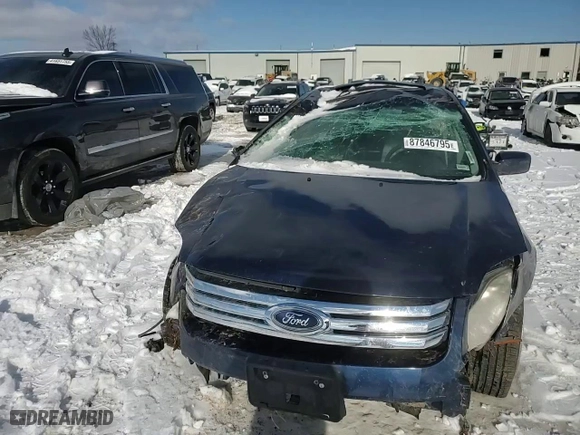 2007 Ford Fusion SE with VIN 3FAHP07127R263278, listed as a Copart auction lot 87846795 with 91,651 mi miles and Salvage Title. Bid and sale history available at carsss.com. Image 10.