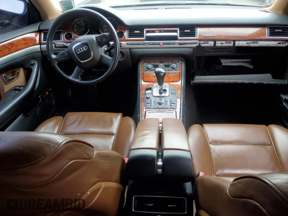 2007 Audi A8 L 4.2L with VIN WAUMV44E47N020858, listed as a Copart auction lot 81004994 with 0 mi miles and Clean Title. Bid and sale history available at carsss.com. Image 8.