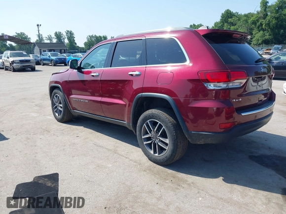 2020 Jeep Grand Cherokee Limited with VIN 1C4RJFBG3LC115535, listed as a IAAI auction lot 42551974 with 53,069 mi miles and . Bid and sale history available at DreamBid. Image 3.