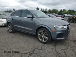 2016 Audi Q3 Premium Plus with VIN WA1EFCFS9GR018463, listed as a Copart auction lot 58431465 with 80,805 mi miles and Salvage title. Bid and sale history available at DreamBid. Image 4.