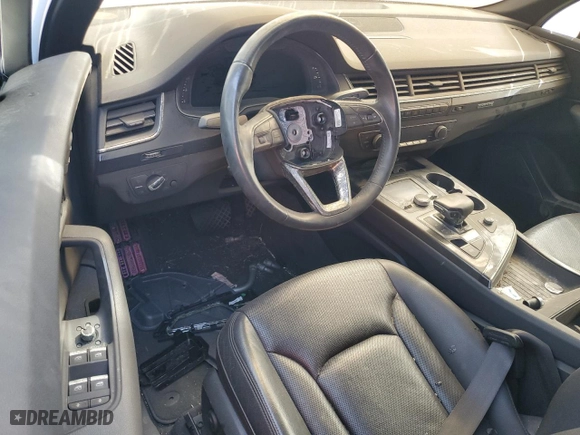 2017 Audi Q7 Premium Plus with VIN WA1LAAF71HD018493, listed as a Copart auction lot 50625955 with 0 mi miles and Salvage Title. Bid and sale history available at carsss.com. Image 8.