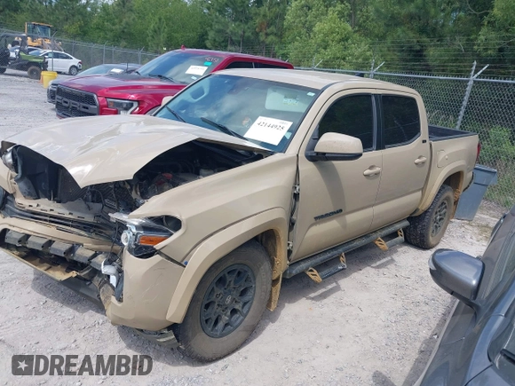 2020 Toyota Tacoma SR5 with VIN 3TMAZ5CN5LM123521, listed as a IAAI auction lot 42144925 with Not provided miles and . Bid and sale history available at DreamBid. Image 2.