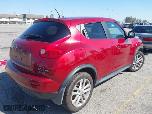 2012 Nissan Juke SL with VIN JN8AF5MV1CT112187, listed as a IAAI auction lot 41640325 with 97,696 mi miles. Bid and sale history available at carsss.com. Image 4.