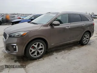 2019 Kia Sorento SX V6 with VIN 5XYPKDA57KG470436, listed as a Copart auction lot 50818545 with 168,760 mi miles and Salvage Title. Bid and sale history available at carsss.com. Image 1.
