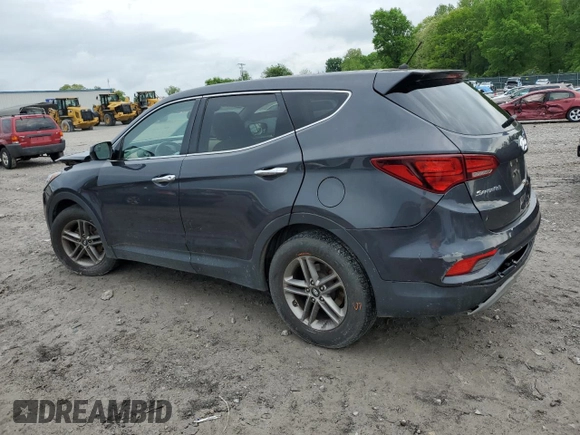2018 Hyundai Santa Fe 2.4L z VIN 5XYZTDLB4JG553426, wystawiony jako Copart lot #54609875 z przebiegiem 93 328 mil mil oraz Szkoda całkowita • Salvage title. Historia ofert i sprzedaży dostępna na DreamBid. Obrazek 2.