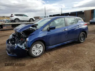 2025 Nissan LEAF S with VIN 1N4AZ1BV6SC561609, listed as a Copart auction lot 81307814 with 1,116 mi miles and Salvage Title. Bid and sale history available at carsss.com. Image 1.