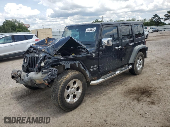 2012 Jeep Wrangler Unlimited Sport z VIN 1C4BJWDG4CL243538, wystawiony jako Copart lot #58826675 z przebiegiem 126 646 mil mil oraz Szkoda całkowita • Salvage title. Historia ofert i sprzedaży dostępna na DreamBid. Obrazek 1.