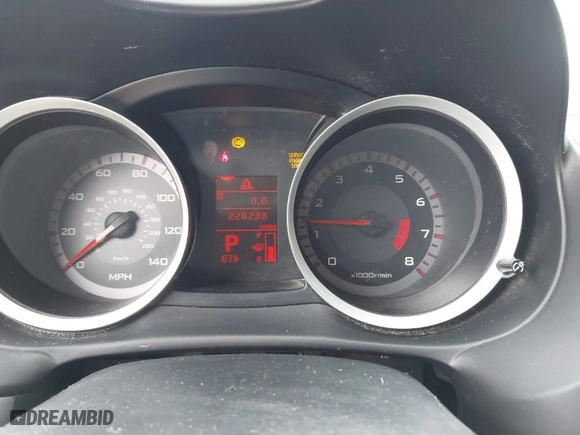 2008 Mitsubishi Lancer DE with VIN JA3AU26U68U037460, listed as a IAAI auction lot 41979573 with 220,238 mi miles. Bid and sale history available at carsss.com. Image 7.