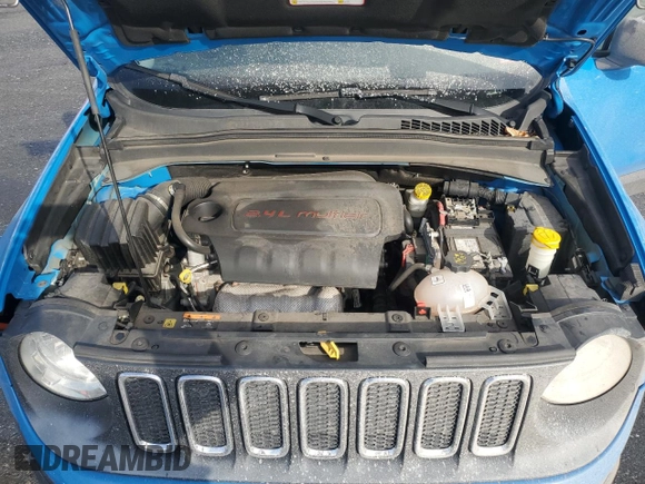2015 Jeep Renegade Sport with VIN ZACCJBAT5FPB25299, listed as a Copart auction lot 43373395 with 54,867 mi miles and Salvage Title. Bid and sale history available at DreamBid. Image 13.