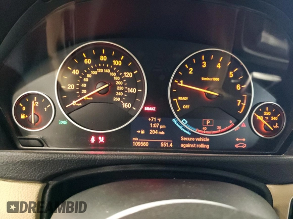 2012 BMW 3 Series 328i with VIN WBA3A5C56CF348835, listed as a Copart auction lot 66757524 with 109,560 mi miles and Non Repairable. Bid and sale history available at carsss.com. Image 9.