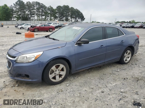2014 Chevrolet Malibu LS with VIN 1G11B5SL7EF173532, listed as a Copart auction lot 54574485 with 129,234 mi miles and Clean Title. Bid and sale history available at DreamBid. Image 1.